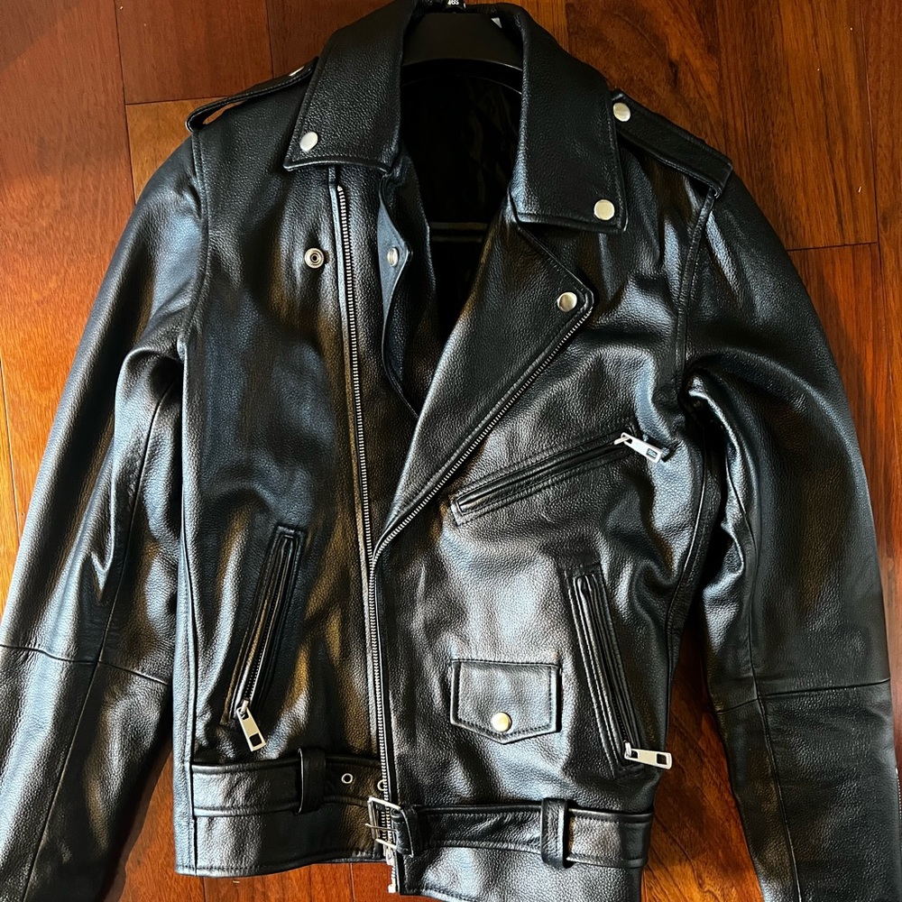 ASOS leather Jacket with belt